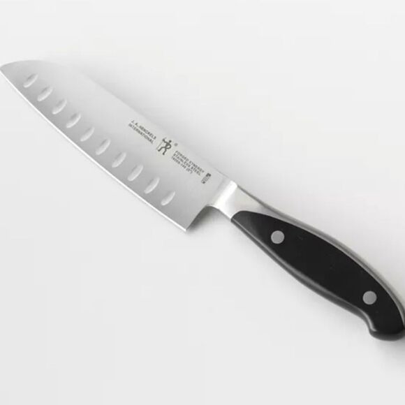 Henckels Synergy Forged Hollow Edge 7" Santoku Knife - Picture 1 of 8